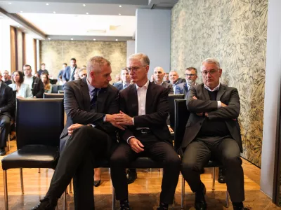 21.05.2025 Delovno srečanja vodstva ministrstva in OKS-Z&Scaron;Z s predstavniki nacionalnih panožnih &scaron;portnih zvez. Foto:Bojan Velikonja 