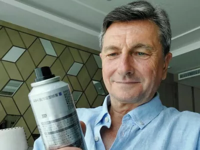 Borut Pahor je na Kitajskem doživel nenavadno izku&scaron;njo. F instagram Boruta Pahorja