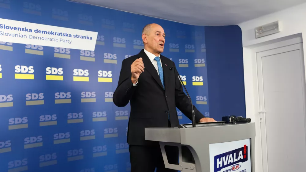 - 11.05.2025. Referendum 2025, Janez Jan&scaron;a, SDS, izjava. Foto: Bojan Velikonja i