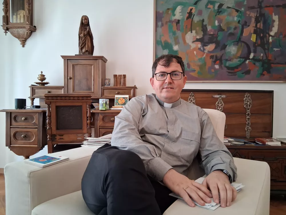 duhovnik, rektor semeni&scaron;ča Martin Zlobko / Foto: Katja Petrovec