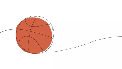 A single line drawing of a basketball. Continuous line ball for basketball icon. One line icon. Vector illustration. / Foto: Denys Polhun
