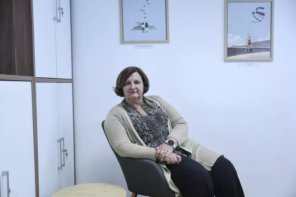 - 12.05. 2025 - Alenka Petkov&scaron;ek, predsednica Zveze Anita Ogulin//FOTO: Jaka Gasar / Foto: Jaka Gasar