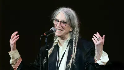 Patti Smith performs when Michael Dorf presents the 20th Annual Charity Concert, "People Have The Power - A Celebration Of Patti Smith" show at Carnegie Hall on March 26, 2025 in New York City. (Photo by Al Pereira/WireImage)