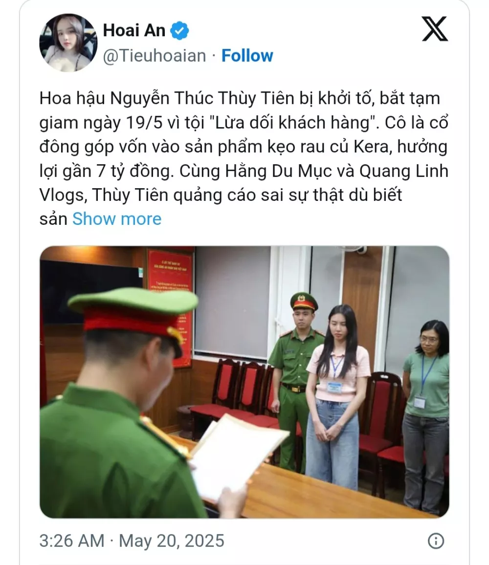 V začetku tega tedna so oblasti potrdile tudi aretacijo Nguyenove zaradi zavajanja potro&scaron;nikov. Foto: X