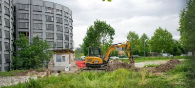 22.05.2025 - zavetišče za brezdomce na Poljanski cesti - Poljanska cesta - gradbiščeFoto: Voranc Kramberger