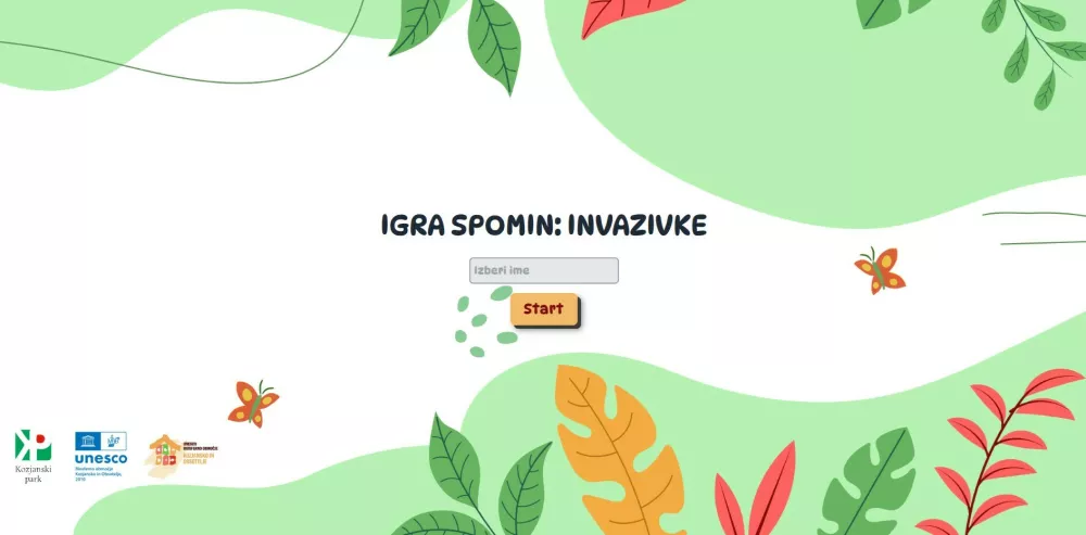 igra spomin, invazivne rastline, Kozjanski park / Foto: Kozjanski Park 