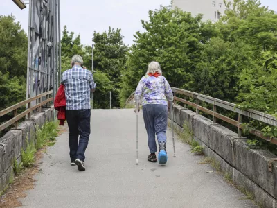 - 12.05. 2025 - nadvoz za pe&scaron;ce čez obvoznico v Dravljah - Ledarska ulica//FOTO: Jaka Gasar
