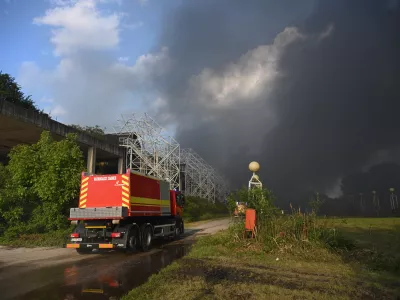 24.05.2025., Zagreb - Buknuo požar kod sveučili&scaron;ne bolnice u Zagrebu Photo: Josip Regovic/PIXSELL