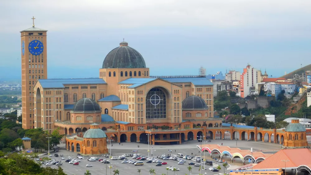 Basilica of the National Shrine of Our Lady of Conception Aparecida, located in the city of Aparecida, State of S&atilde;o Paulo, Brazil.