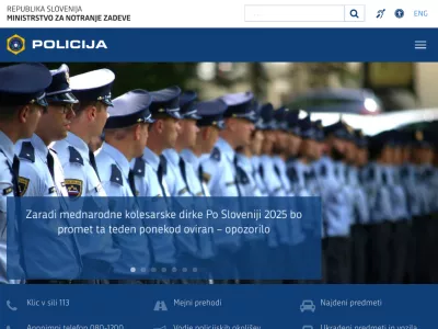 Spletna stran policije (ko deluje)