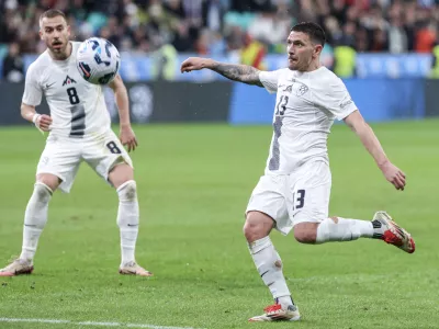 Erik Janža- 23.03.2025 - nogomet - UEFA - Slovenija: Slova&scaron;ka //FOTO: Jaka Gasar