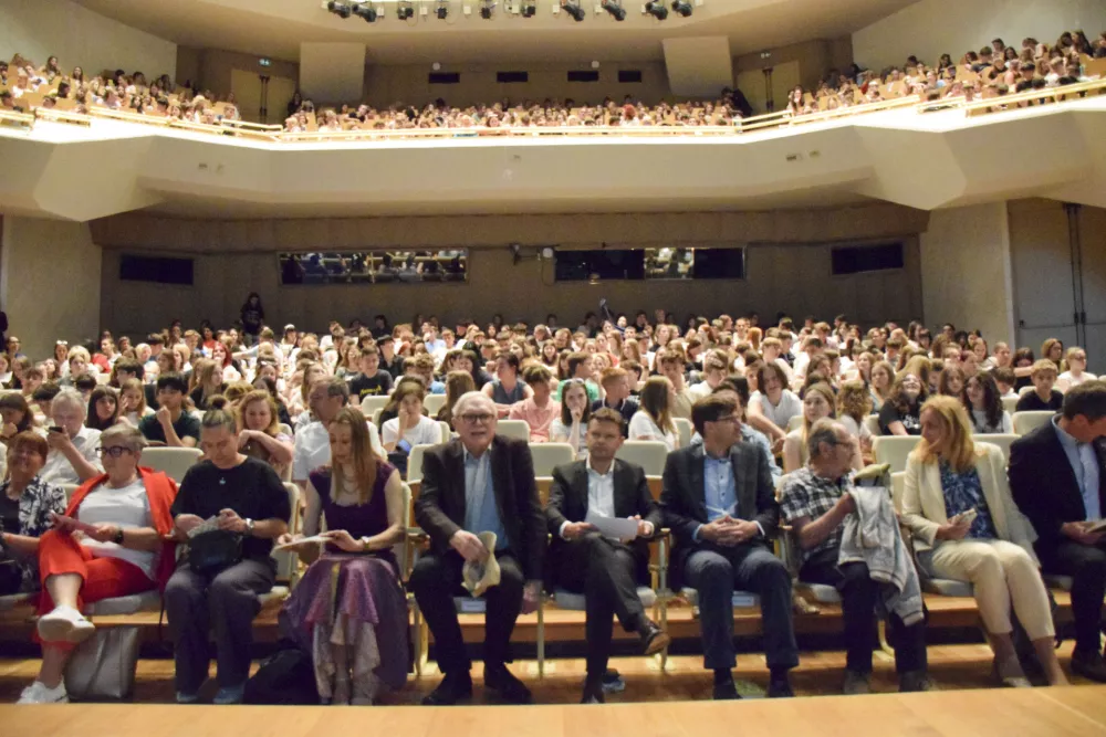 03.06.2025 - sklepna prireditev Dru&scaron;tva Bralna značka Slovenije - ZPMS Zlata bralka, zlati bralec, na kateri počastijo zlate bralke in bralce, ki zaključujejo osnovno&scaron;olsko pot; Cankarjev dom, Gallusova dvorana,  Foto: Voranc Kramberger