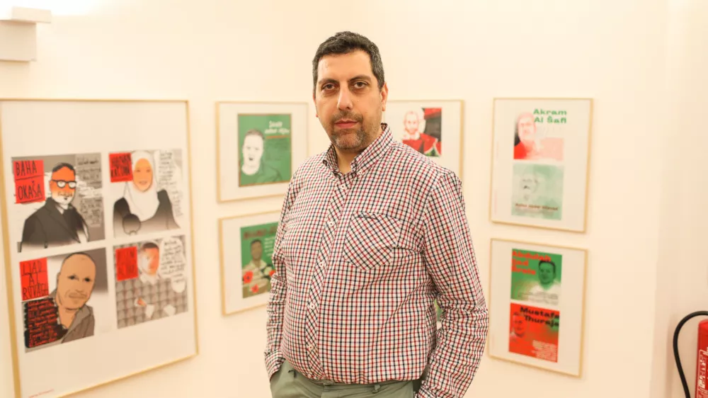 Mahmud Muna, sourednik knjige Daybreak in Gaza, Stories of Palestinian Lives and Culture Foto: Bojan Velikonja