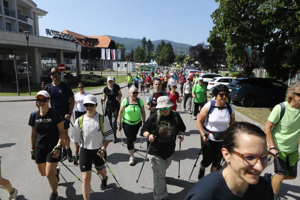 07.06.2025 -&nbsp; Dan nordijske hoje in druženje z Nedeljskim v Termah Čatež- nordijska hoja - Terme ČatežFoto: Luka Cjuha