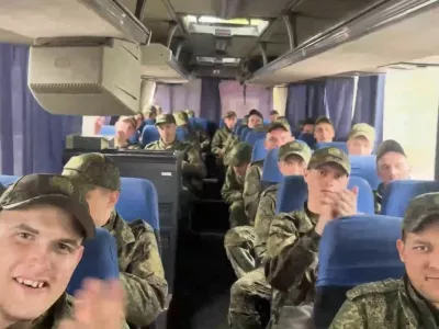 BELARUS - MAY 6: (----EDITORIAL USE ONLY - MANDATORY CREDIT - 'RUSSIAN MINISTRY OF DEFENSE / HANDOUT' - NO MARKETING NO ADVERTISING CAMPAIGNS - DISTRIBUTED AS A SERVICE TO CLIENTS----) A screen grab from a video released by the Russian Ministry of Defense shows Russian soldiers after being returned as part of a prisoner exchange between Russia and Ukraine on May 6, 2025. As a result of negotiations, 205 Russian soldiers were returned from Ukraine in exchange for 205 Ukrainian prisoners. The Russian soldiers are currently in Belarus receiving medical and psychological assistance before being transferred to military medical institutions in Russia. Russian Defense Ministry/Handout / Anadolu,Image: 995755618, License: Rights-managed, Restrictions: ***HANDOUT image or SOCIAL MEDIA IMAGE or FILMSTILL for EDITORIAL USE ONLY! * Please note: Fees charged by Profimedia are for the Profimedia's services only, and do not, nor are they intended to, convey to the user any ownership of Copyright or License in the material. Profimedia does not claim any ownership including but not limited to Copyright or License in the attached material. By publishing this material you (the user) expressly agree to indemnify and to hold Profimedia and its directors, shareholders and employees harmless from any loss, claims, damages, demands, expenses (including legal fees), or any causes of action or allegation against Profimedia arising out of or connected in any way with publication of the material. Profimedia does not claim any copyright or license in the attached materials. Any downloading fees charged by Profimedia are for Profimedia's services only. * Handling Fee Only ***, Model Release: no