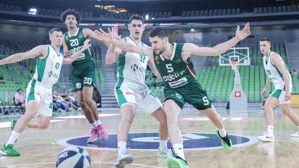 Aleksej Nikolić- 05.06.2025 - ko&scaron;arka - 1. Tekma finala državnega prvenstva med Olimpija: Krka//FOTO: Jaka Gasar