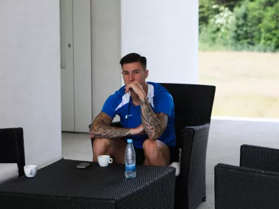 - Benjamin &Scaron;e&scaron;ko,- 05.06.2025. - Trening slovenske nogometne reprezentance pred prijateljskima tekmama z Luksemburgom in Bosno in Hercegovino.//FOTO: Bojan Velikonja