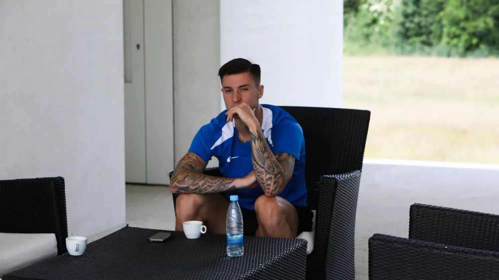 - Benjamin &Scaron;e&scaron;ko,- 05.06.2025. - Trening slovenske nogometne reprezentance pred prijateljskima tekmama z Luksemburgom in Bosno in Hercegovino.//FOTO: Bojan Velikonja