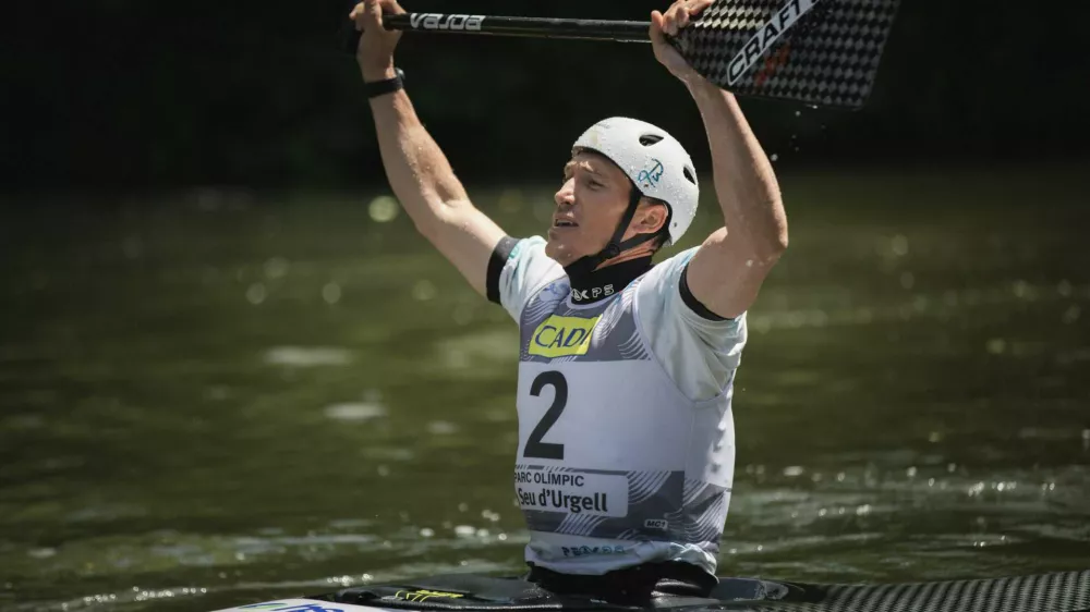 Luka Božič, zmaga v Seu d'Urgellu