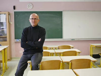 - 30.03.2015 - Gregor Pečan, ravnatelj O&Scaron; Janka Modra iz Dola pri Ljubljani in novi predsednik Združenja ravnateljic in ravnateljev osnovnih in glasbenih &scaron;ol//FOTO: Tomaž Skale