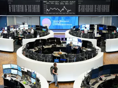 The German DAX share price index graph is displayed at the stock exchange in Frankfurt, Germany, June 11, 2025. REUTERS/Staff