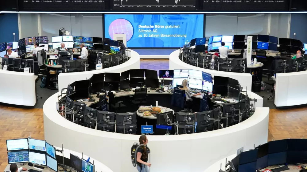 The German DAX share price index graph is displayed at the stock exchange in Frankfurt, Germany, June 11, 2025. REUTERS/Staff