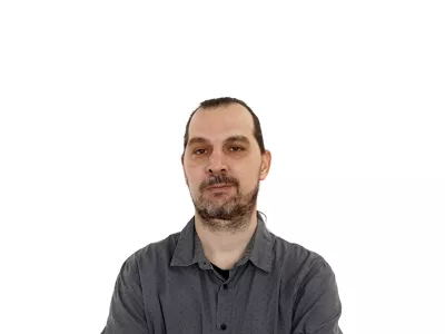 Gregor ButalaZA ONLINE - Redakcija Dnevnik 2024 - portreti za komentarje in kolumne - kolumnisti - komentatorji &ndash; novinarji - portret //FOTO: Luka Cjuha