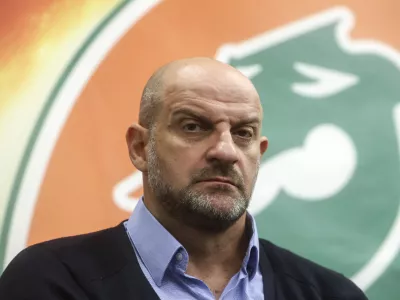 Zvezdan Mitrovič- 11.06.2024 - novinarska konferenca Cedevite Olimpije, na kateri bodo prisotni direktor kluba Davor Užbinec, novi &scaron;portni direktor Chechu Mulero in novi glavni trener članske ekipe Zvezdan Mitrović //FOTO: Jaka Gasar