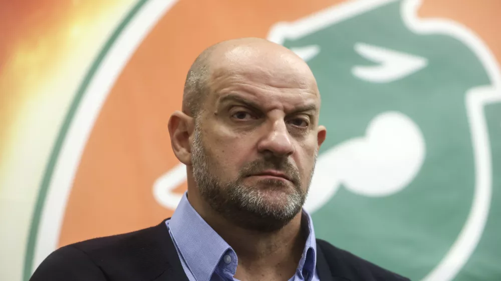 Zvezdan Mitrovič- 11.06.2024 - novinarska konferenca Cedevite Olimpije, na kateri bodo prisotni direktor kluba Davor Užbinec, novi &scaron;portni direktor Chechu Mulero in novi glavni trener članske ekipe Zvezdan Mitrović //FOTO: Jaka Gasar