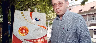 Slikanje, slikar likovna kolonija Ivan Marko Rupnik