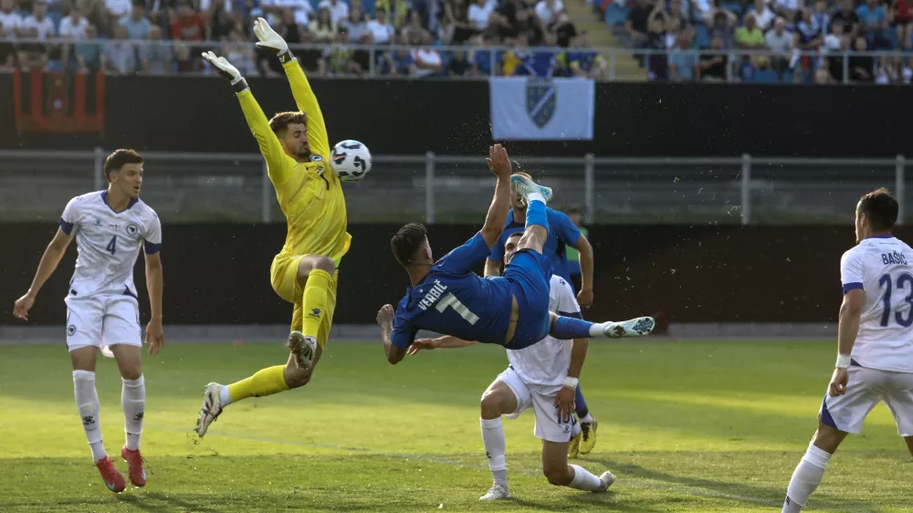 Benjamin Verbič10.6.2025 nogomet prijateljska tekma Slovenija Bih Bosna in Hercegovina - Stadion CeljeFoto: Luka Cjuha