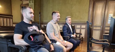 Žarko Mijatović, Jasmin Šljivar, Milan Stojinović (od leve proti desni)