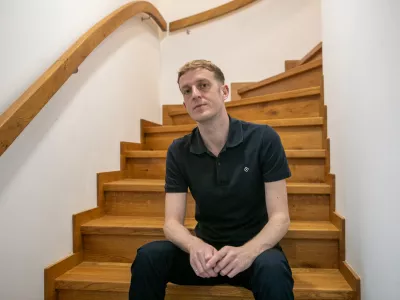 09.06.2025 - &Eacute;douard Louis, francoski pisatelj, esejist in družbeni komentatorFoto: Luka Cjuha / Foto: Luka Cjuha