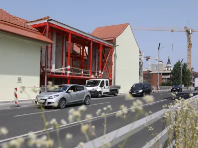 11.06.2025 - Palača Cukrarna- gradbi&scaron;če - prenova stavbeFoto: Luka Cjuha