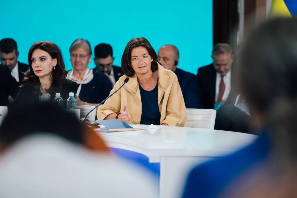 Ukrajina, Odesa.Udelezba ministrice za zunanje in evropske zadeve Tanje Fajon na cetrtem vrhu Ukrajina-Jugovzhodna Evropa v Odesi.Foto: MZEZ