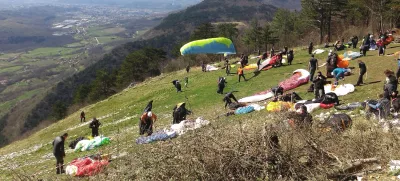 Jadralni padalci, vzletišče Lijak