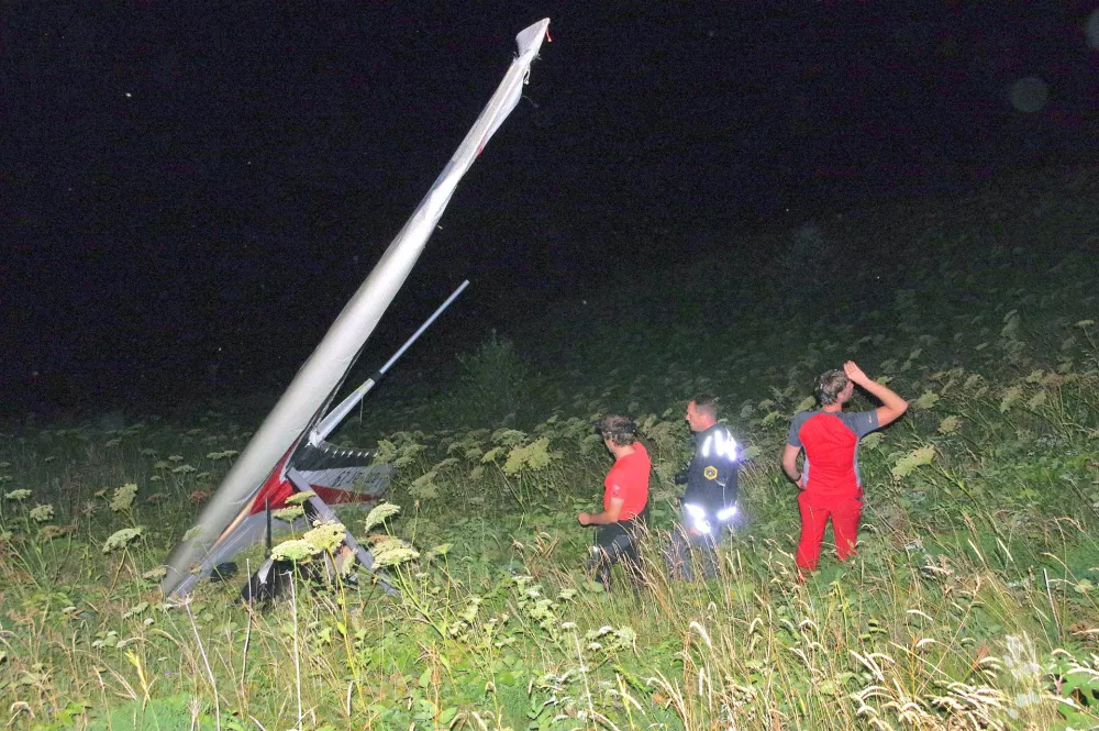 Nesreča poljskega zmajarja na pobočju Kobari&scaron;kega Stola