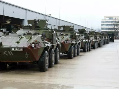 14.03.2025 - slovrnska vojska, oklepniki Valuk, kasarna Edvard PeperkoFoto: Tomaž Skale