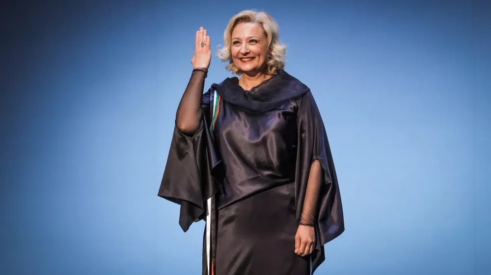 Maribor, SNG Maribor.Zakljucek festivala Borstnikovo srecanje s podelitvijo festivalskih nagrad, ki se ga je udelezila tudi ministrica za kulturo Asta Vrecko.