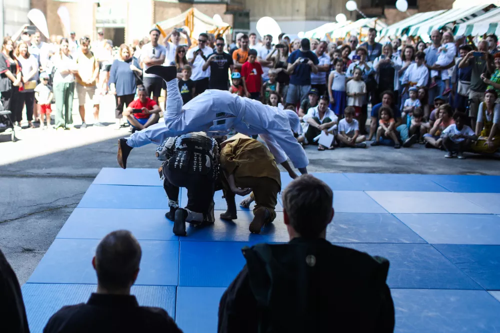 - predstavitev borilne ve&scaron;čine -- 11.06.2022 - Dan Japonske &ndash; festival ob 30. obletnici vzpostavitve diplomatskih odnosov med Slovenijo in Japonsko -//FOTO: Bojan Velikonja / Foto: Bojan Velikonja