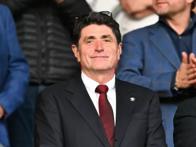 Southampton v West Bromwich Albion EFL Sky Bet Championship 17/05/2024. Play Off Leg 2 of 2 Southampton owner Dragan Solak during the EFL Sky Bet Championship second leg play-off match between Southampton and West Bromwich Albion at the St Mary s Stadium, Southampton, England on 17 May 2024. Southampton St Mary s Stadium Hampshire England Editorial use only DataCo restrictions apply See www.football-dataco.com, Copyright: xGrahamxHuntx PSI-19719-0190,Image: 874009309, License: Rights-managed, Restrictions:, Model Release: noFoto: Profimedia