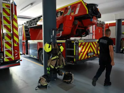 20.05.2025 - Gasiska brigada Ljubljana, Ognjeni zajtrk, gasilciFoto: Tomaž Skale