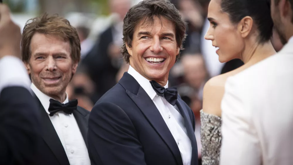 FILE - Tom Cruise pappears at the premiere of "Top Gun: Maverick" at the 75th international film festival, Cannes, southern France on May 18, 2022. (Photo by Vianney Le Caer/Invision/AP, File)
