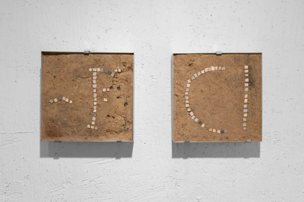 SNG Drama Ljubljana arheolo&scaron;ke najdbe 2025. Dva mozaika. F Blaž Gutman