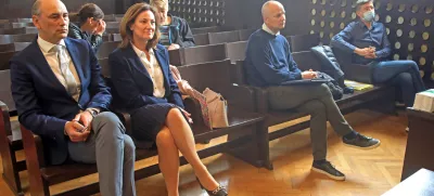 Maribor: sojenja Matjažu Kovačiču in Manji Skrenišak ter soobtoženim v zadevi hrvaška posla.  - Avtor: Igor Napast - Sojenja - Avtor: Igor Napast