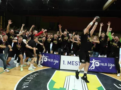 rokomet, slovan, finale, Velenje, slavje, pokal