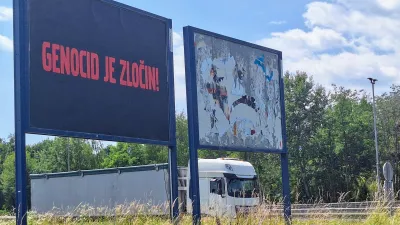 plakat genocid je zločin maribor