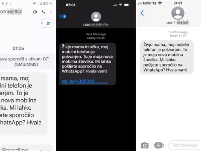 Gre za prevaro prek SMS-sporočil, ki jih goljufi v imenu otrok po&scaron;iljajo star&scaron;em.