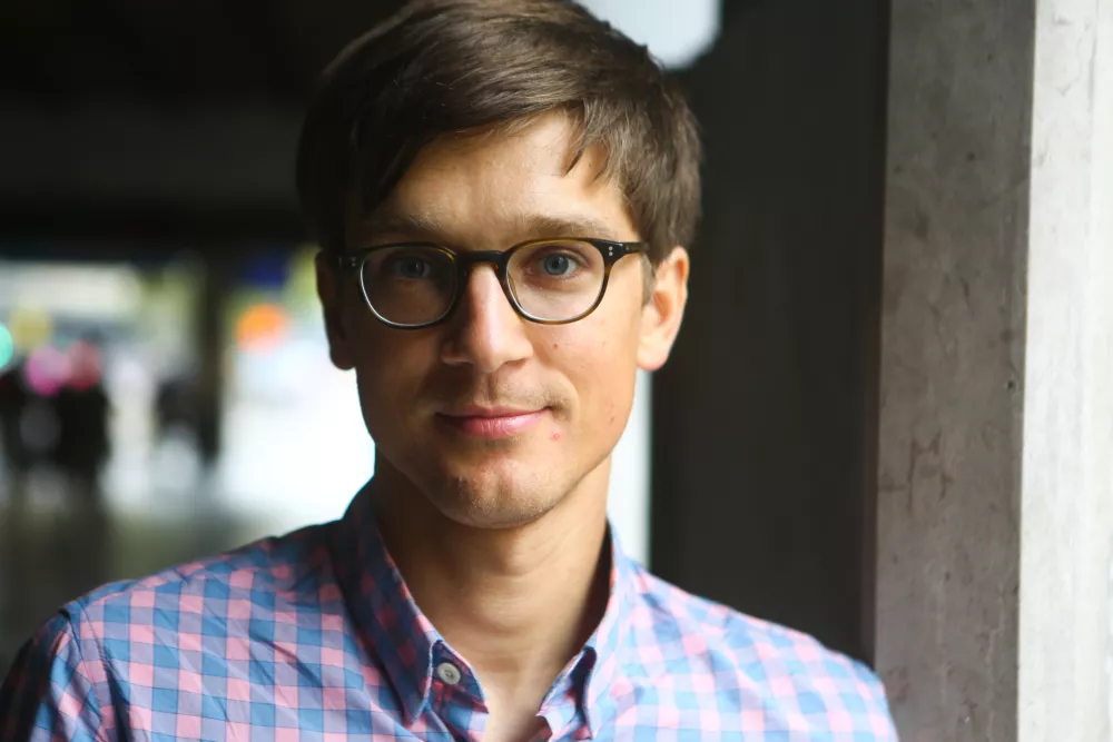 dr. Jure Leskovec, strokovnjak za proučevanje velikih socialnih in informacijskih omrežij - predavatelj računalni&scaron;tva na prestižni ameri&scaron;ki univerzi Stanford   //FOTO: Bojan Velikonja