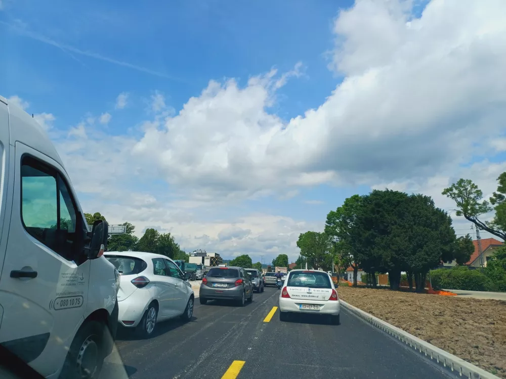 promet zastoji Gorenjska Ljubljana &Scaron;entvid